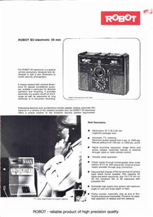 Robot SC electronic manual. Camera Instructions.